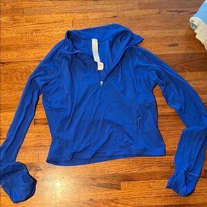 Lululemon Athletica Royal Blue Half-Zip Sweatshirt